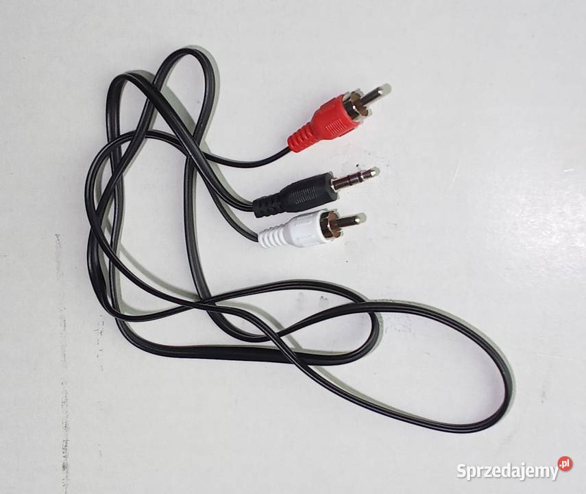 Kabel Przewód Audio Głośnikowy Aux 35 mm do 2RCA Audio Sieradz