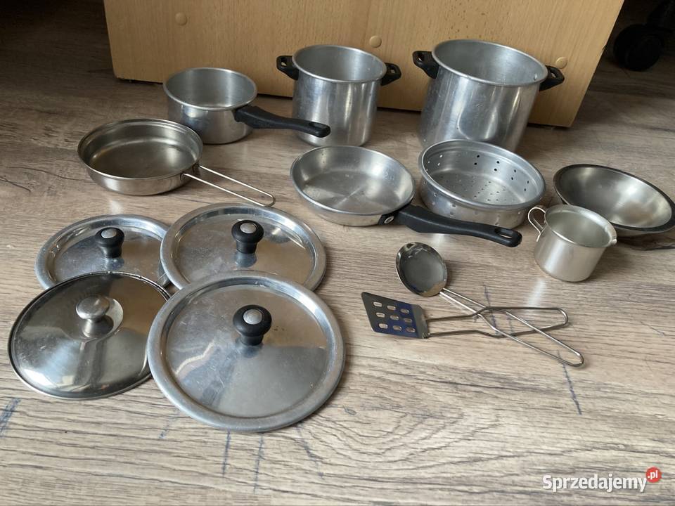 Naczynia metalowe do kuchni dzieci Warszawa sprzedam