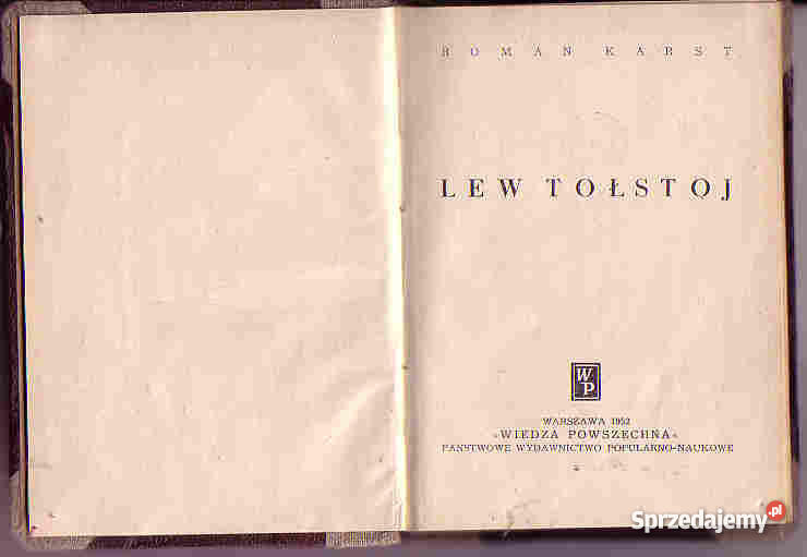 4352 LEW TOŁSTOJ ROMAN KARST Czyrna