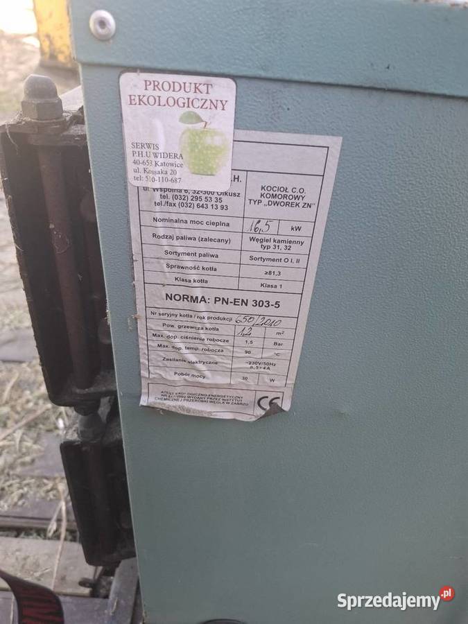 Piec węglowy 165kw sprawny Piece wolnostojące Żory sprzedam