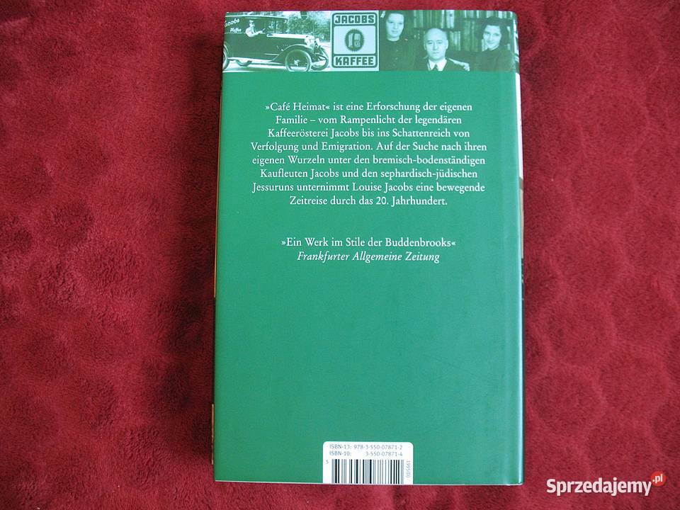 Cafe Heimat Louise Jacobs książka niemiecka twarda z obwolutą Siedlce