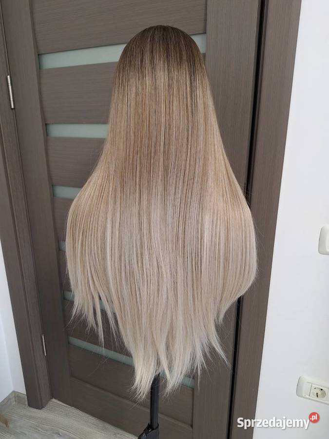 Długi koronkowy blond ombre peruka Galanteria i dodatki pomorskie sprzedam
