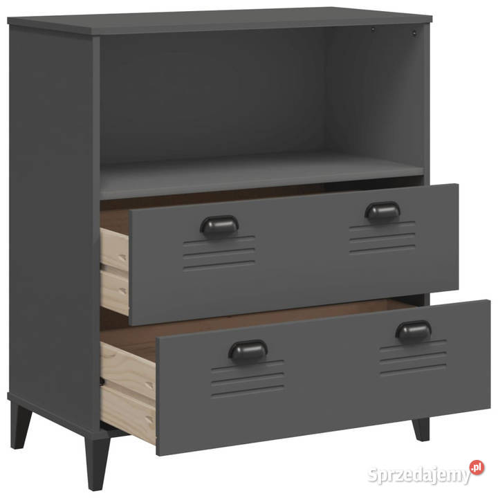 Szafka VIKEN antracytowa 80x40x90 materiał Warszawa