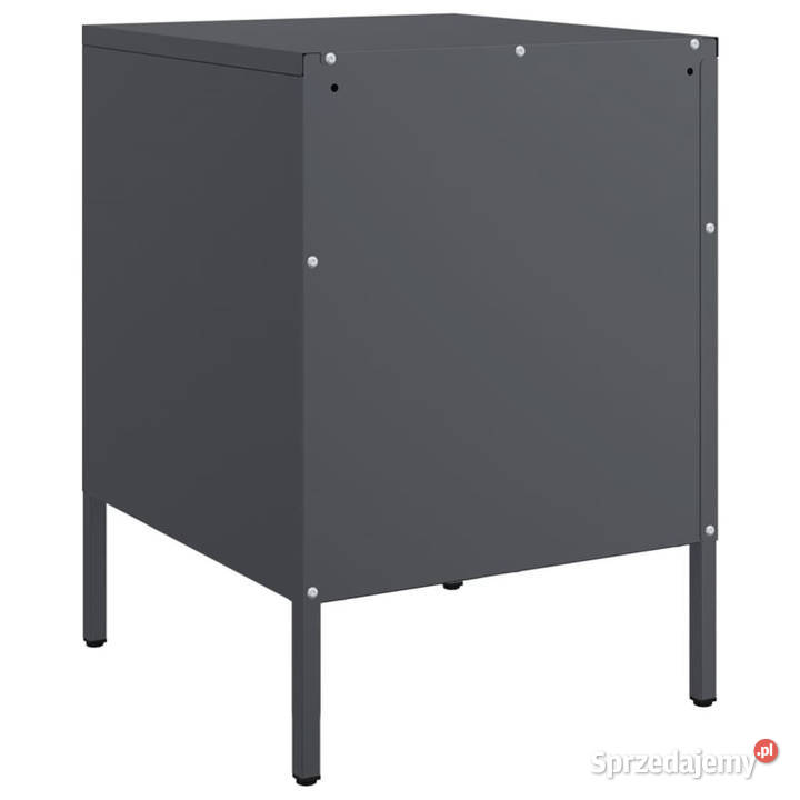 Szafka nocna antracytowa 36x39x505 stal WM842926