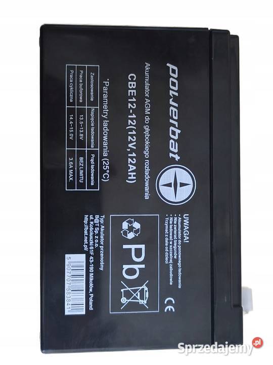 PowerBat CBE 12 12 12V 12Ah Akumulatory Jelcz-Laskowice