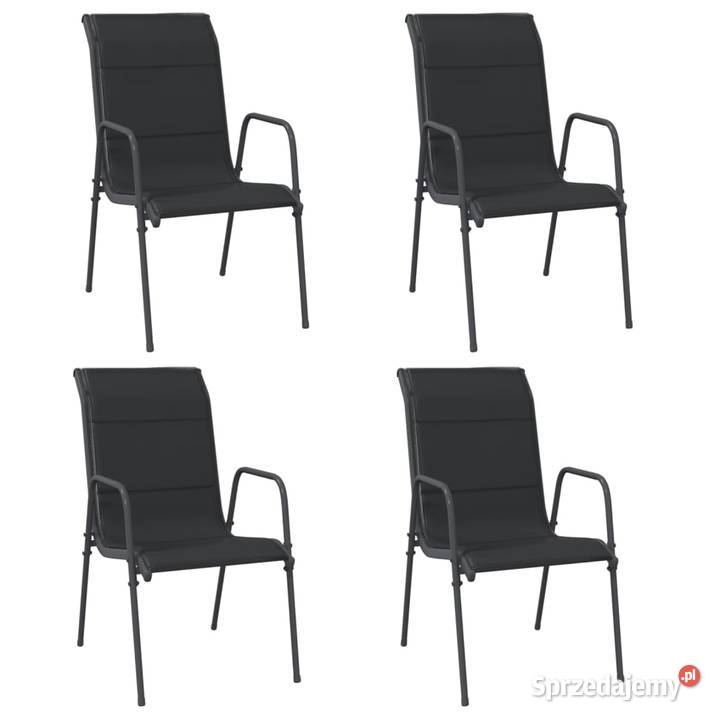 Krzesła ogrodowe 4 stal i tworzywo textilene Warszawa