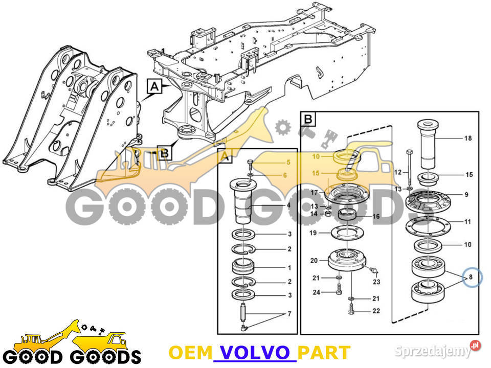 VOLVO ŁOŻYSKO ROLKOWE 181087 7181087 54835289 Władysławów