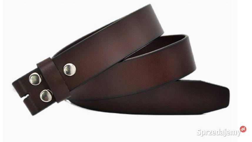 PASEK DO SPODNI SKÓRA SKÓRZANY BEZ KLAMRY 130