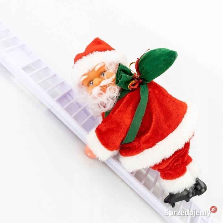 Święty Mikołaj wchodzący drabinie 66 mikołajki Jasło