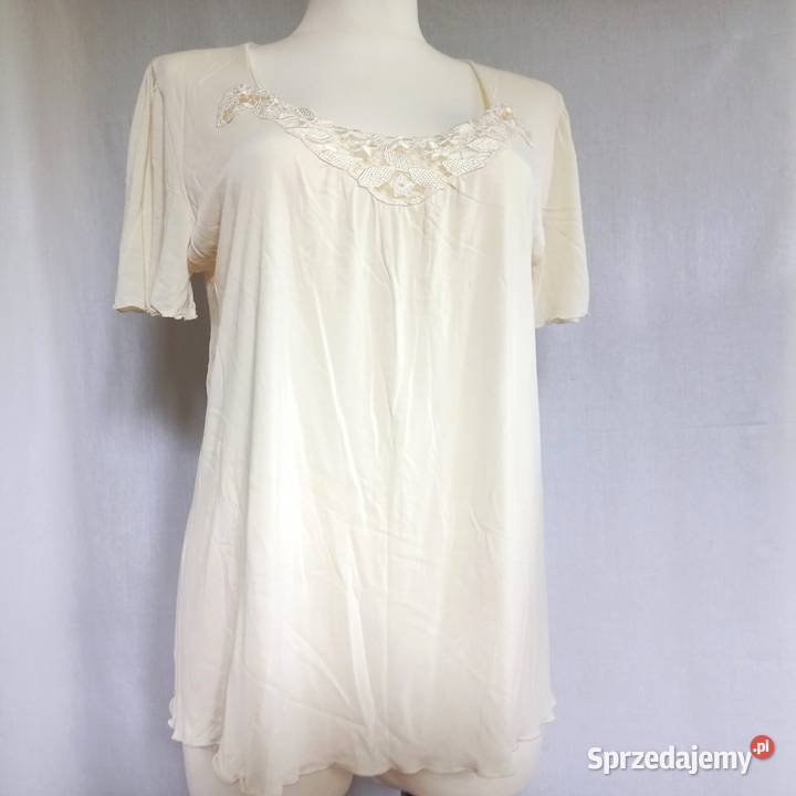 Bluzka nocna Góra damska r 40L krótki rękaw NOWA podlaskie Białystok