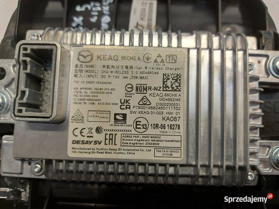 Mazda CX5 II Lift ŁADOWARKA INDUKCYJNA KEAG66CHX