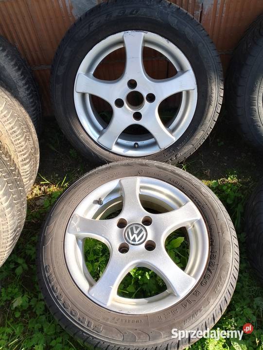 Felgi aluminiowe całe koła VW oryginał 14 14 Kluczbork