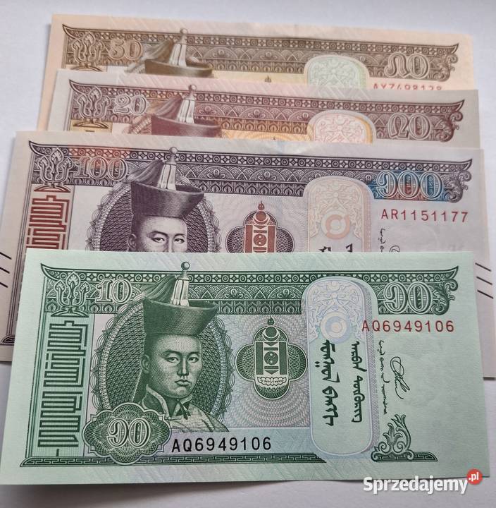 MONGOLIA4 BANKNOTYKAŻDY INNY NOMINAŁ Legionowo