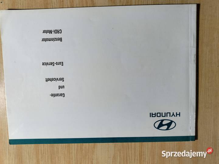 książki oryginalne do Hyundai Trajet manualna Zezulin Niższy