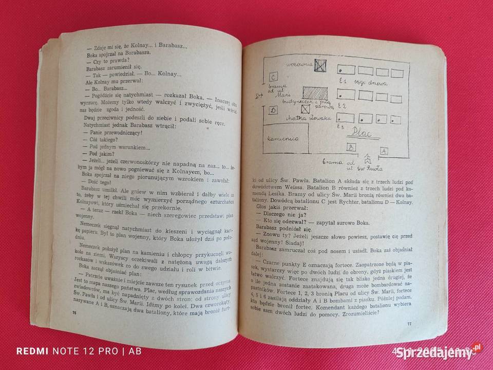 Chłopcy z Placu Broni Ferenc Molnar wyd z 1974 r śląskie Katowice sprzedam