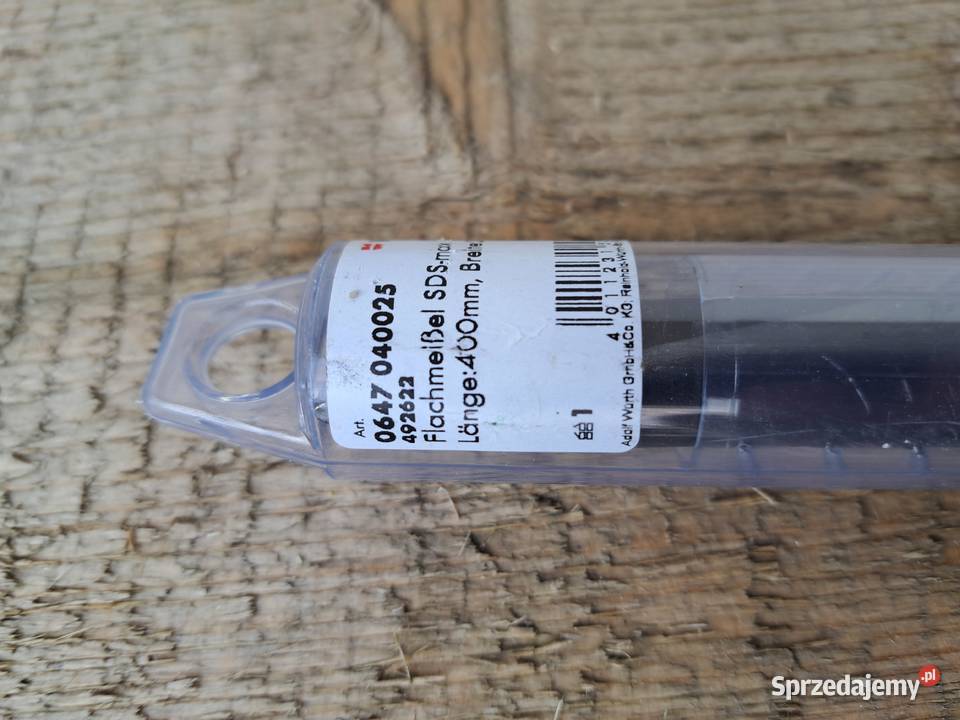 Dłuto płaskie Wrth SDS 25 400 mm nowe mazowieckie Pruszków
