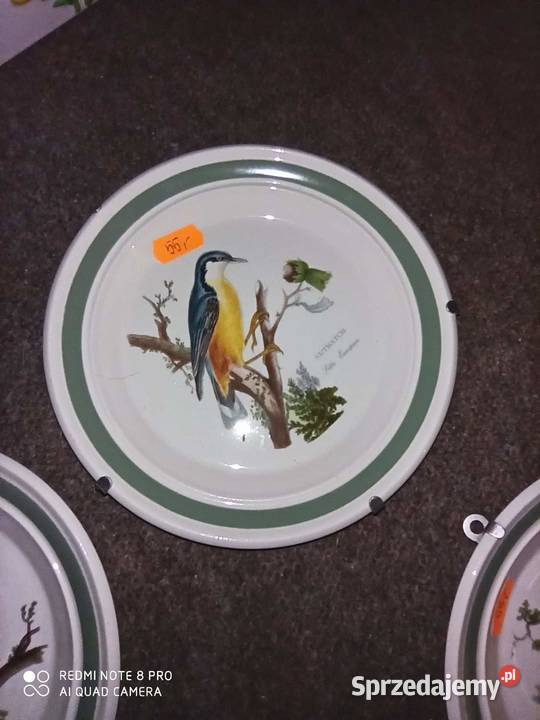 Talerzyk Ptaki Brytanii Portmeiron Made in Gdańsk