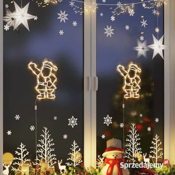 vidaXL Lampki świąteczne sylwetka świętego