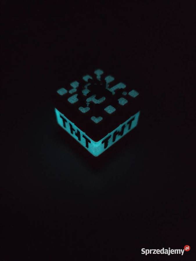 Brelok Minecraft TNT Świeci w nocy Druk 3D Chełm sprzedam