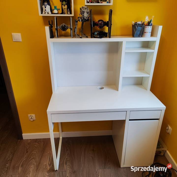 Ikea biurko dziecięce MICKE plus nadstawka 140cm sprzedam