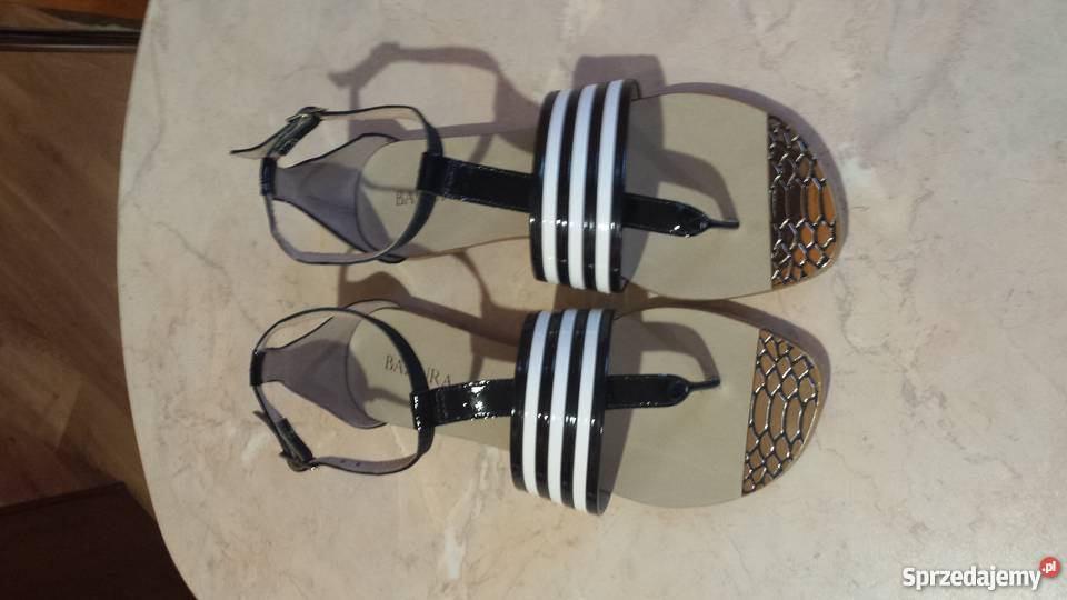 Sandały BADURA skóra Sandały i klapki Limanowa