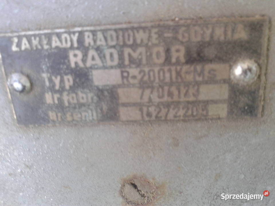 radiotelefon ukf milicja pogotowie PRL