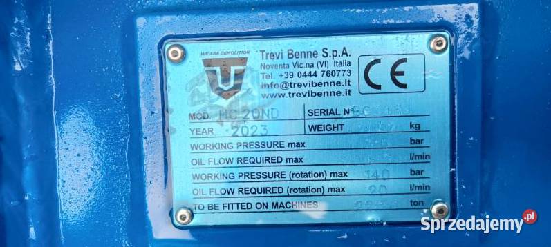 Nożyce Wyburzeniowe Obrotowe Szczęki Tnąco Koparki zachodniopomorskie Stargard