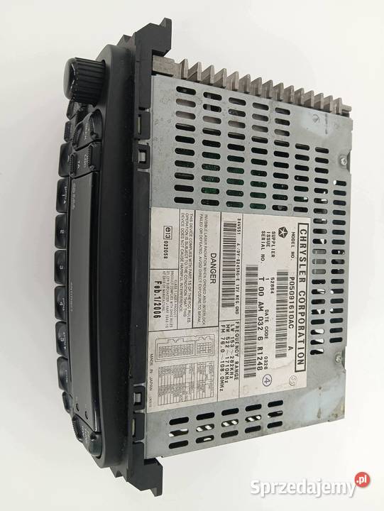 RADIO P05091610AC Chrysler Voyager IV 20012007