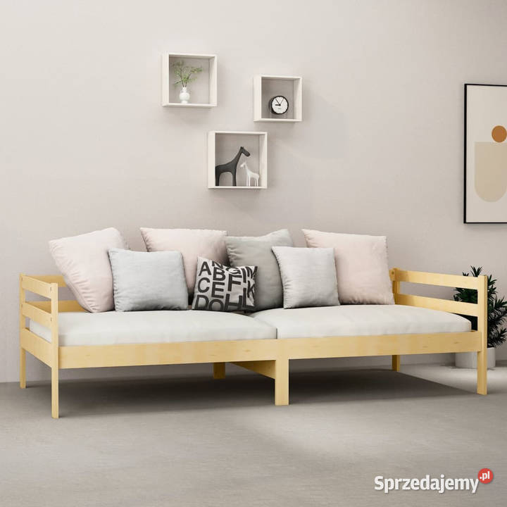Łóżko dzienne z materacem lite drewno sosnowe 204cm Warszawa sprzedam