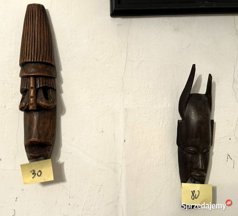 Kolekcja figury rzeźby maski Łódź