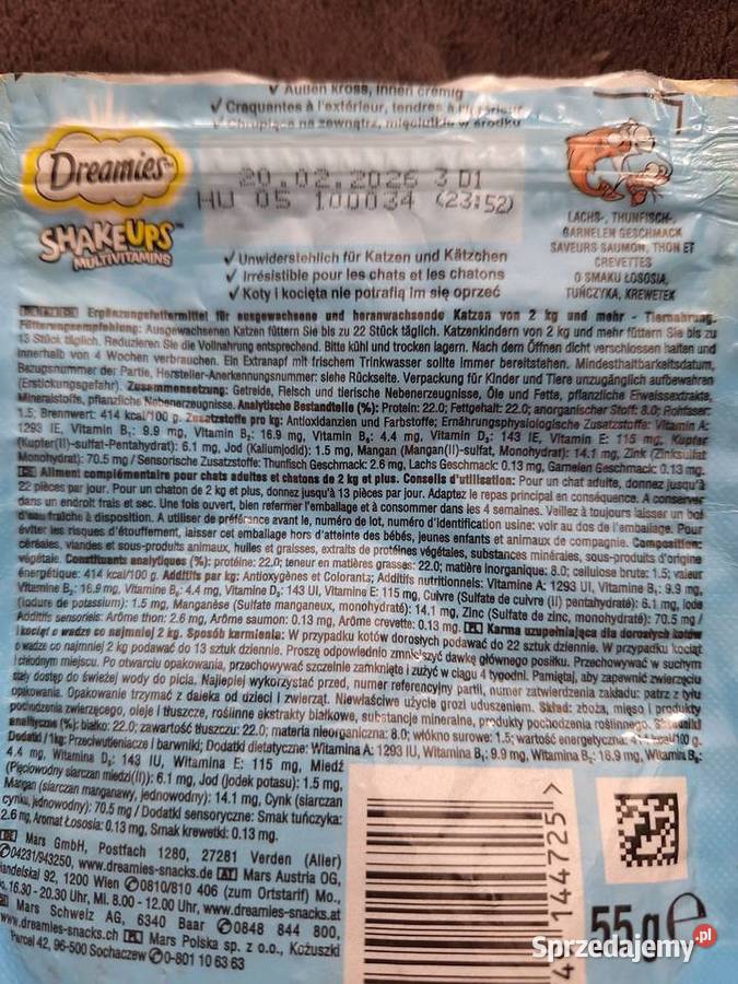 Sprzedam zestaw dreamies Dla kotów