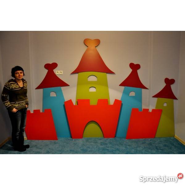 ZAMEK DUŻA DEKORACJA ŚCIENNA DZIECI DO mazowieckie sprzedam