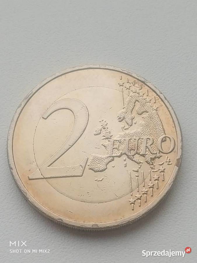 Niespotykane 2 euro koloru złotego całego Awersa mazowieckie sprzedam