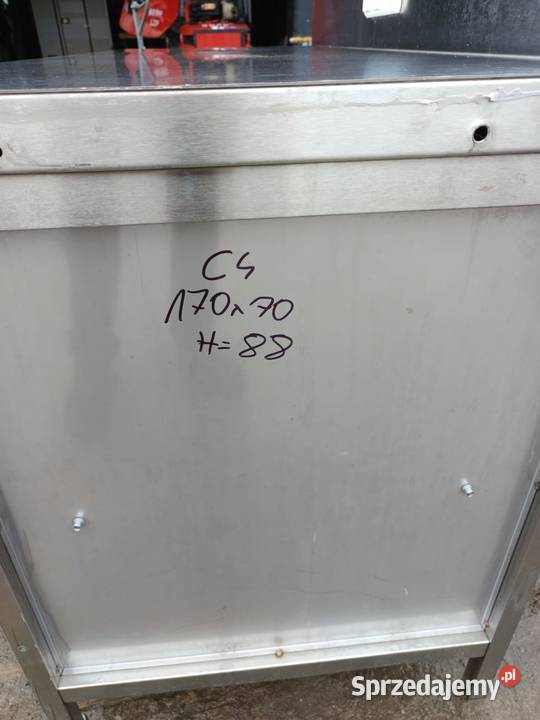 Stół nierdzewny roboczy gastronomiczny z szafka małopolskie Laskowa