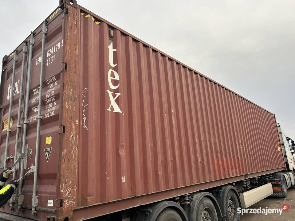Kontener magazynowy 40HC używany 12 m Magazynowanie pomorskie