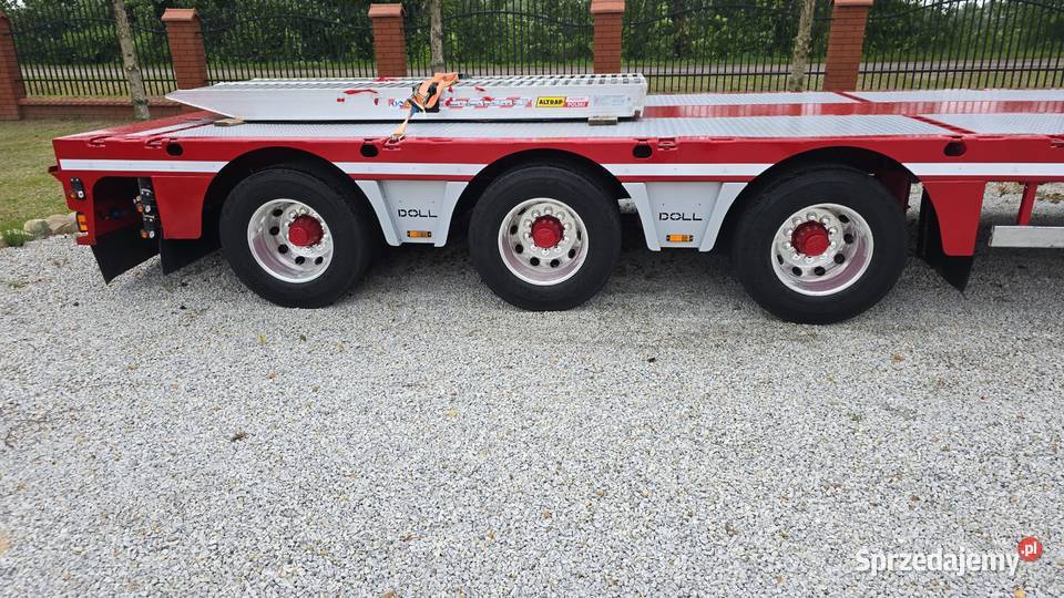 DOLL 3osie skretne niskopodwozie laweta naczepa Galomin
