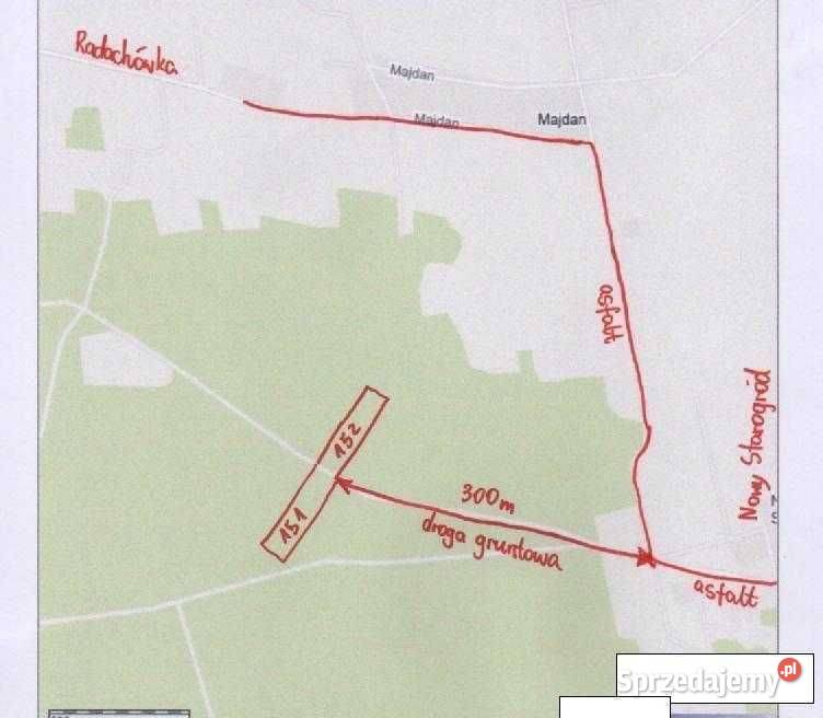 Działka leśna rekreacyjna biznes zamiana 8zł/m2 Mińsk Mazowiecki