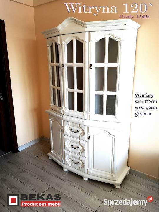 Prześliczny Kredens 120 Witryna Stylowa Nowa 199cm lubelskie sprzedam