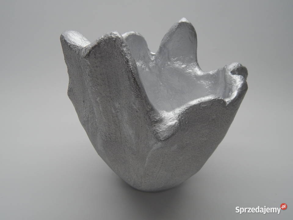 Donica Betonowa 23 Biała Srebrna Grabina