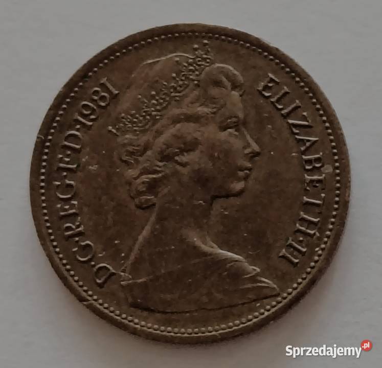 Wielka Brytania 2 Pence 1981 r Królowa Elżbieta sprzedam