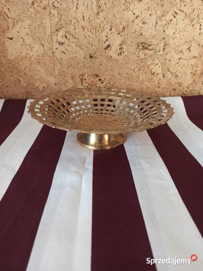 Stara patera mosiężna mosiądz Made In India Ostrów Wielkopolski