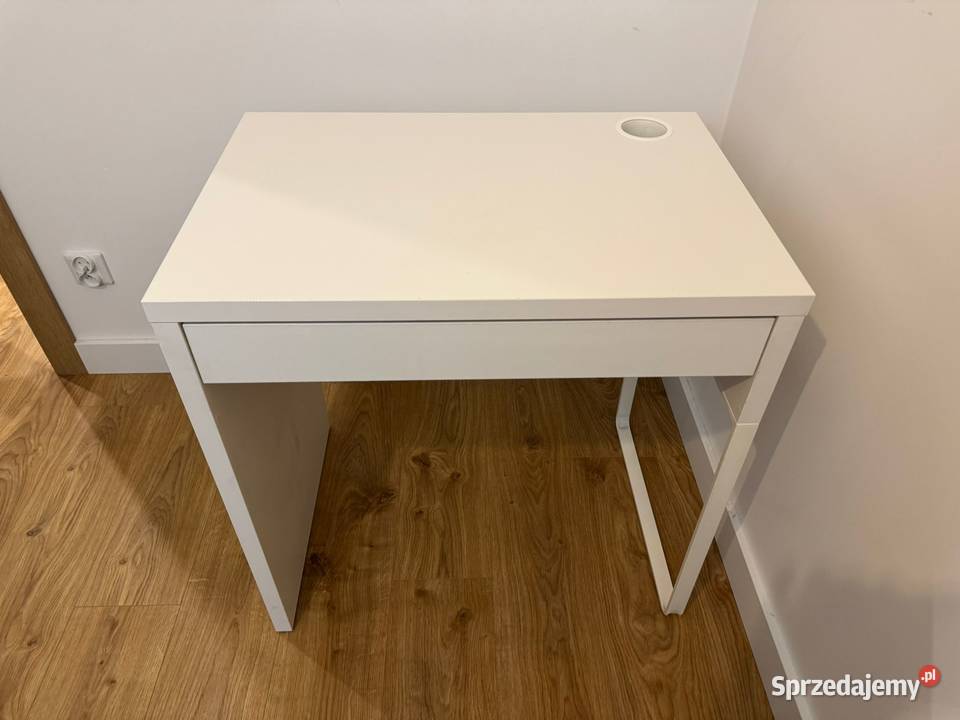 Biurko Micke Ikea białe 73x50 Biurka Zielonka