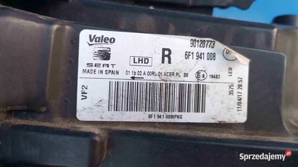 6F1941008 SEAT IBIZA V 5 ARONA FULL LED LAMPA Nowy Tomyśl