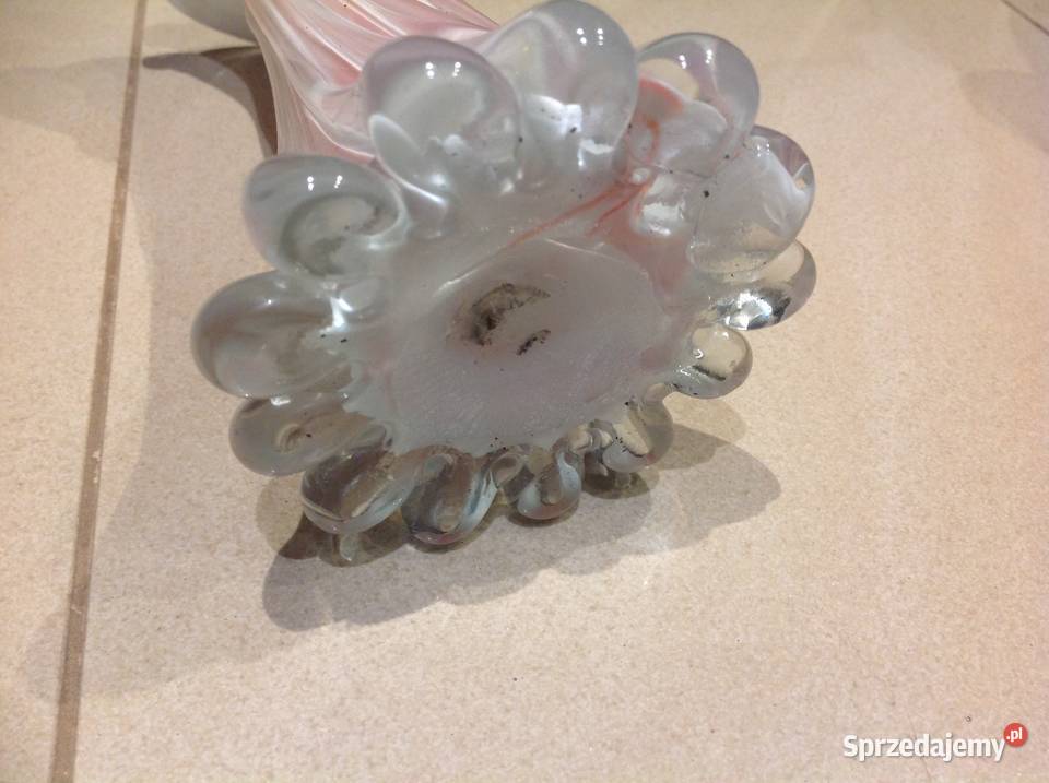 Wazon Szklany Kalia MURANO Rwaniec STARY