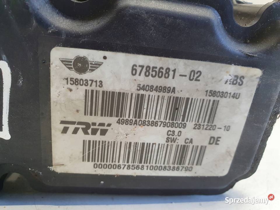 Mini Cooper One R56 POMPA ABS hamulcowa 6785681 lubelskie Chełm