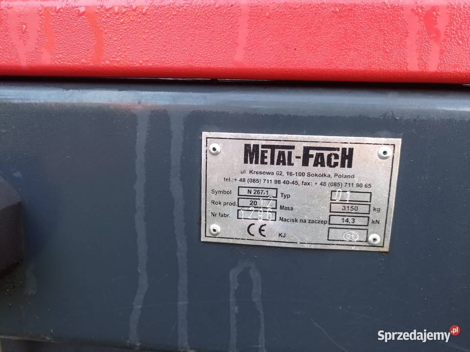 Rozrzutnik obornika Metal Fac Metal-Fach Złotoryja