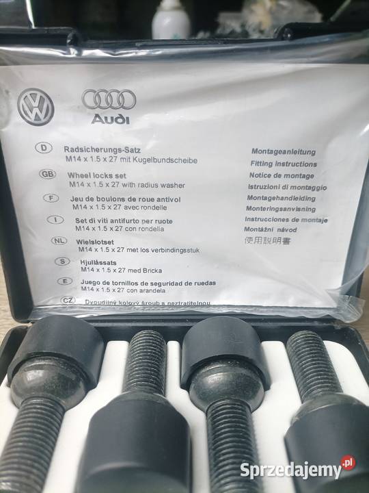 AUDI ORYGINALNE ŚRUBY AUDI ZABEZPIECZAJĄCE KOŁA Części samochodowe Wejherowo