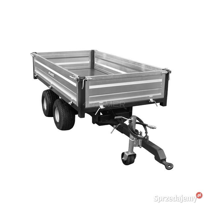 Przyczepa rolnicza dwuosiowa 25T z kiprem nieuszkodzony Tajęcina
