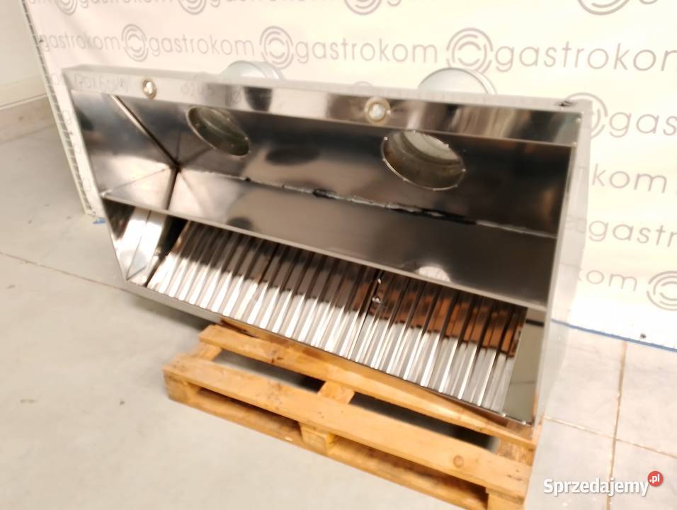 Okap przyścienny trapezowy z łapaczami Wrocław