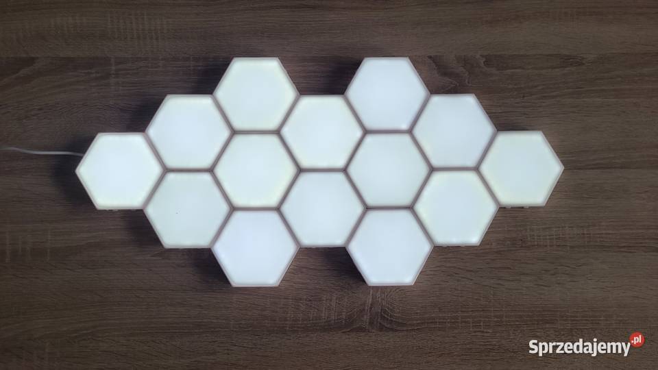 14x Dotykowe modułowe lampy heksagonalne lampki Łódź sprzedam